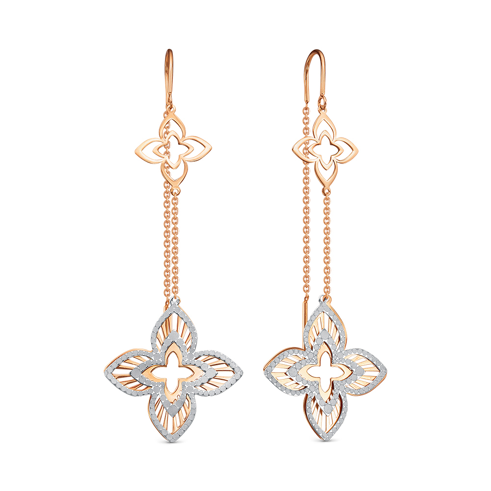 Серьги продежки из золота BERGER 120405
