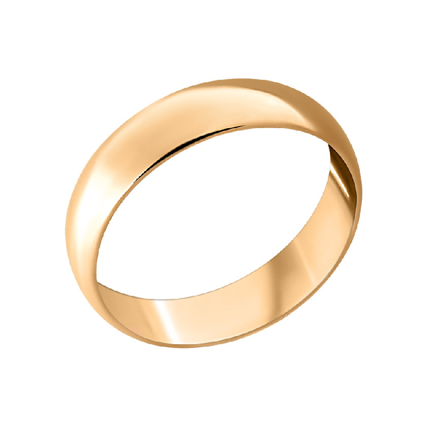 Кольцо обручальное из красного золота 110030