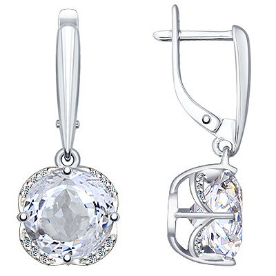 Серьги из серебра SOKOLOV 92020368