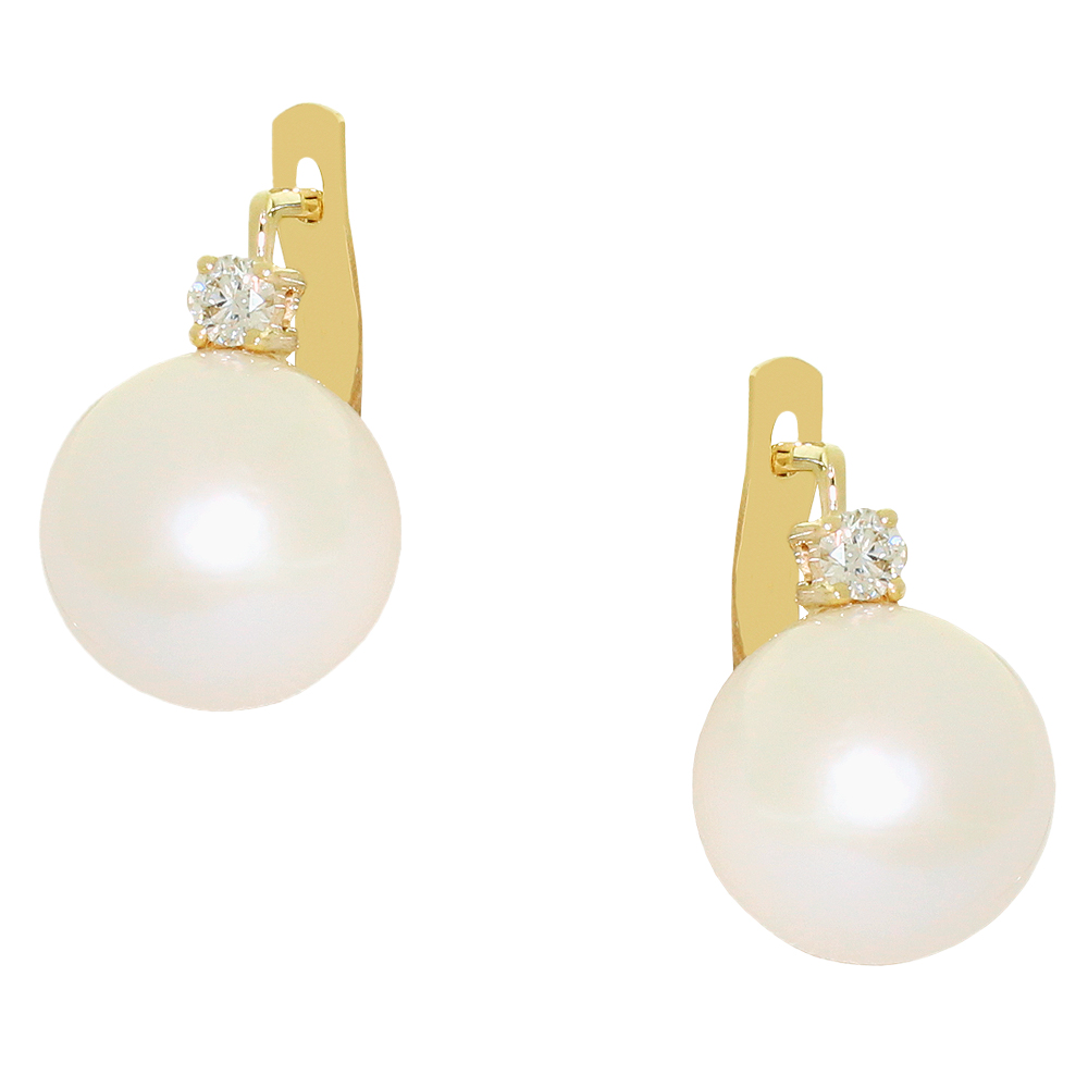 Серьги с бриллиантом ГАЛЕРЕЯ ЭКСКЛЮЗИВА 5570125 Ж