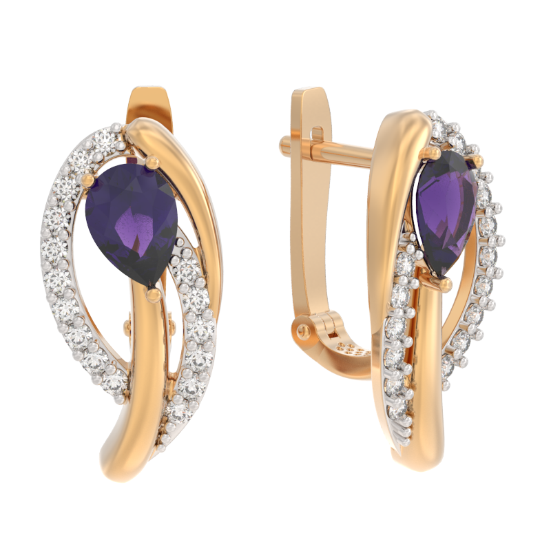 Серьги из золота АРИНА 1053622-11130-A