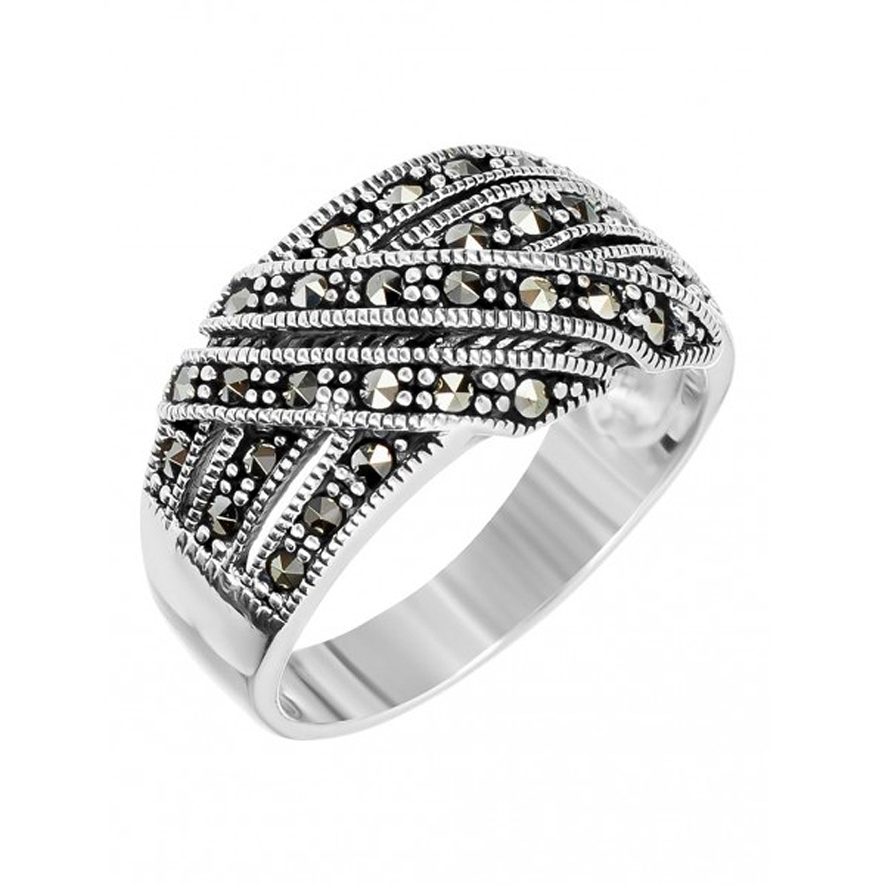 Кольцо из серебра Марказит HR1198