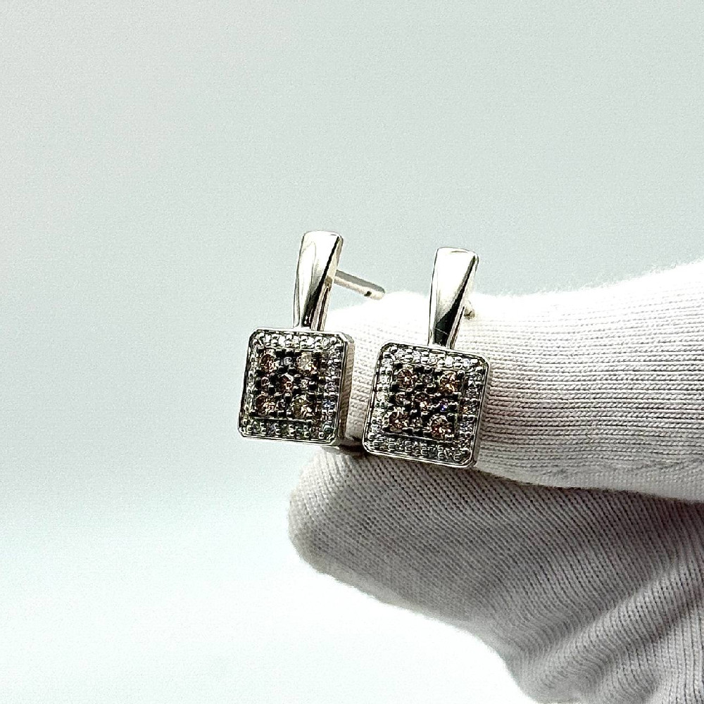 Серьги с бриллиантом Klondike 02-01206-02-007-02-02