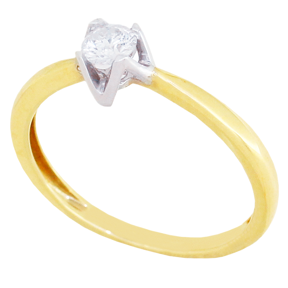 Кольцо помолвочное с бриллиантом Бриант RY3488D