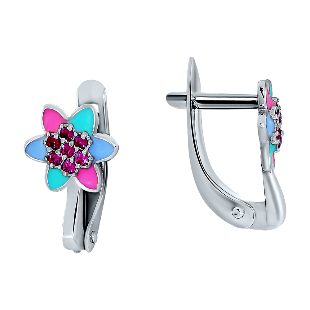 Серьги детские из серебра ЗОЛОТОЙ МЕРКУРИЙ 235503