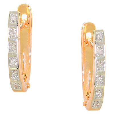 Серьги с бриллиантом SOKOLOV 1021062