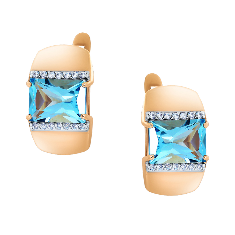 Серьги из золота RUSGOLDART 2110008 1 6 1