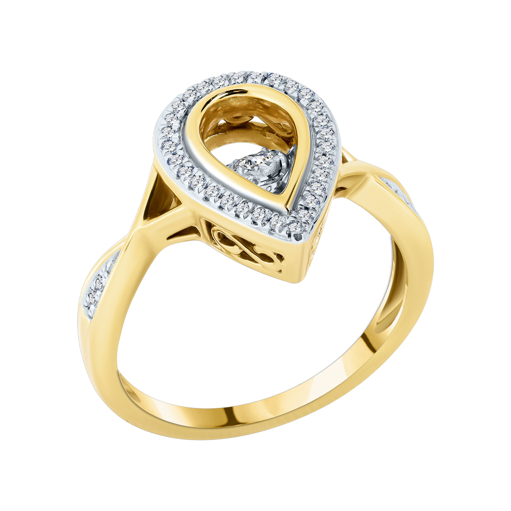 Кольцо с бриллиантом Бриант RYI24367BRTD