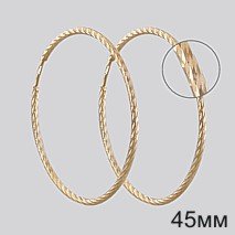 Серьги кольца из золота SOKOLOV 140150