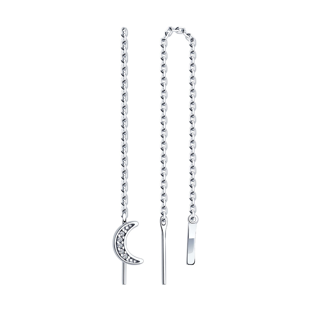 Серьги продежки из серебра SOKOLOV 94025772