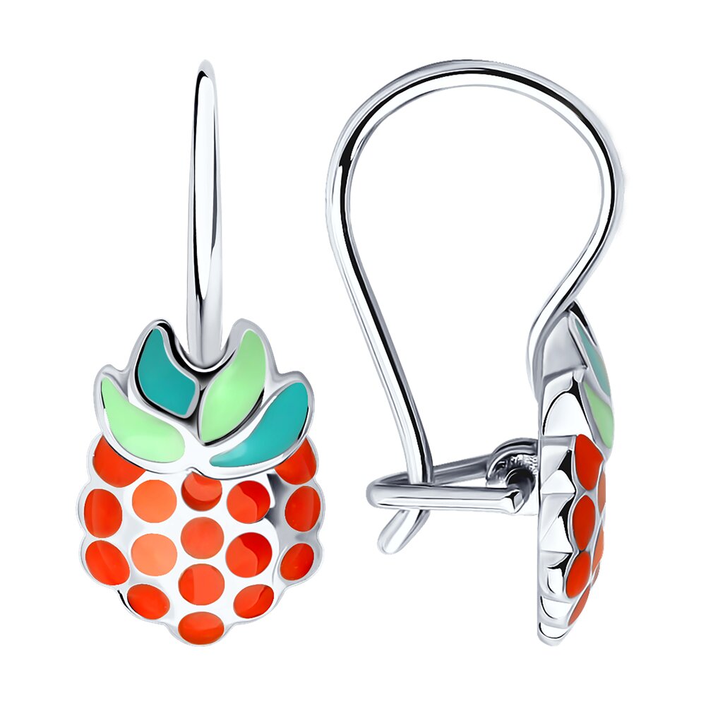 Серьги детские из серебра SOKOLOV 94-120-01540-1