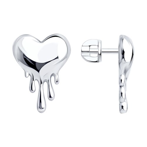 Серьги пуссеты из серебра SOKOLOV 94027383