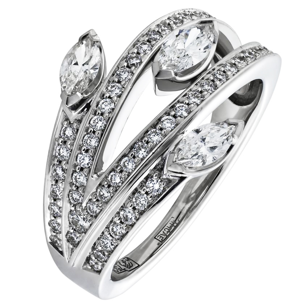 Кольцо с бриллиантом Арт-Модерн 010382