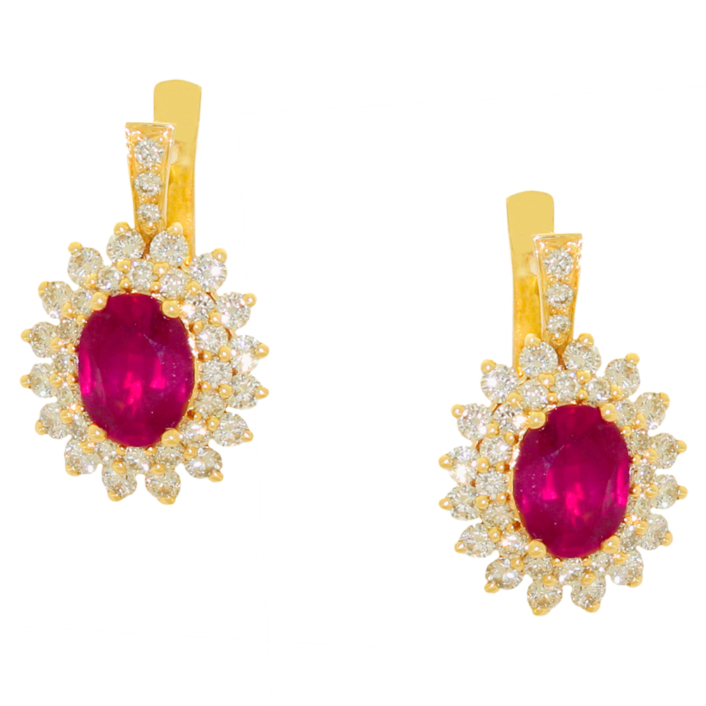 Серьги с бриллиантом ГАЛЕРЕЯ ЭКСКЛЮЗИВА 5577996 R