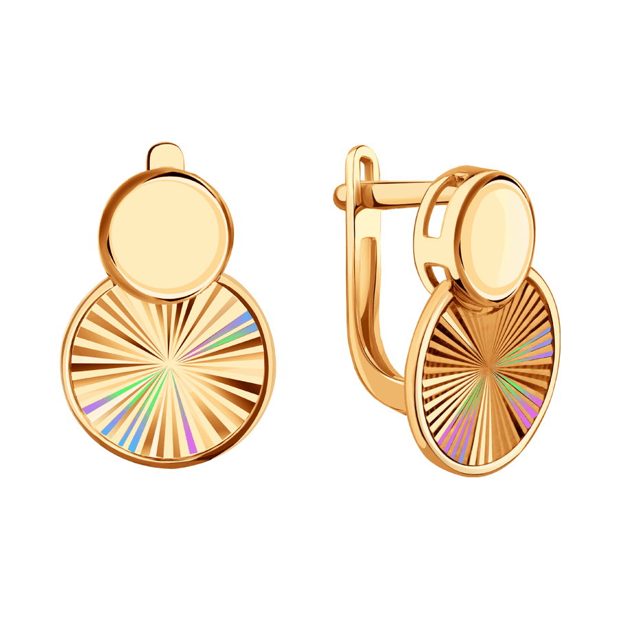 Серьги из золота KARATOV Т10062Г952