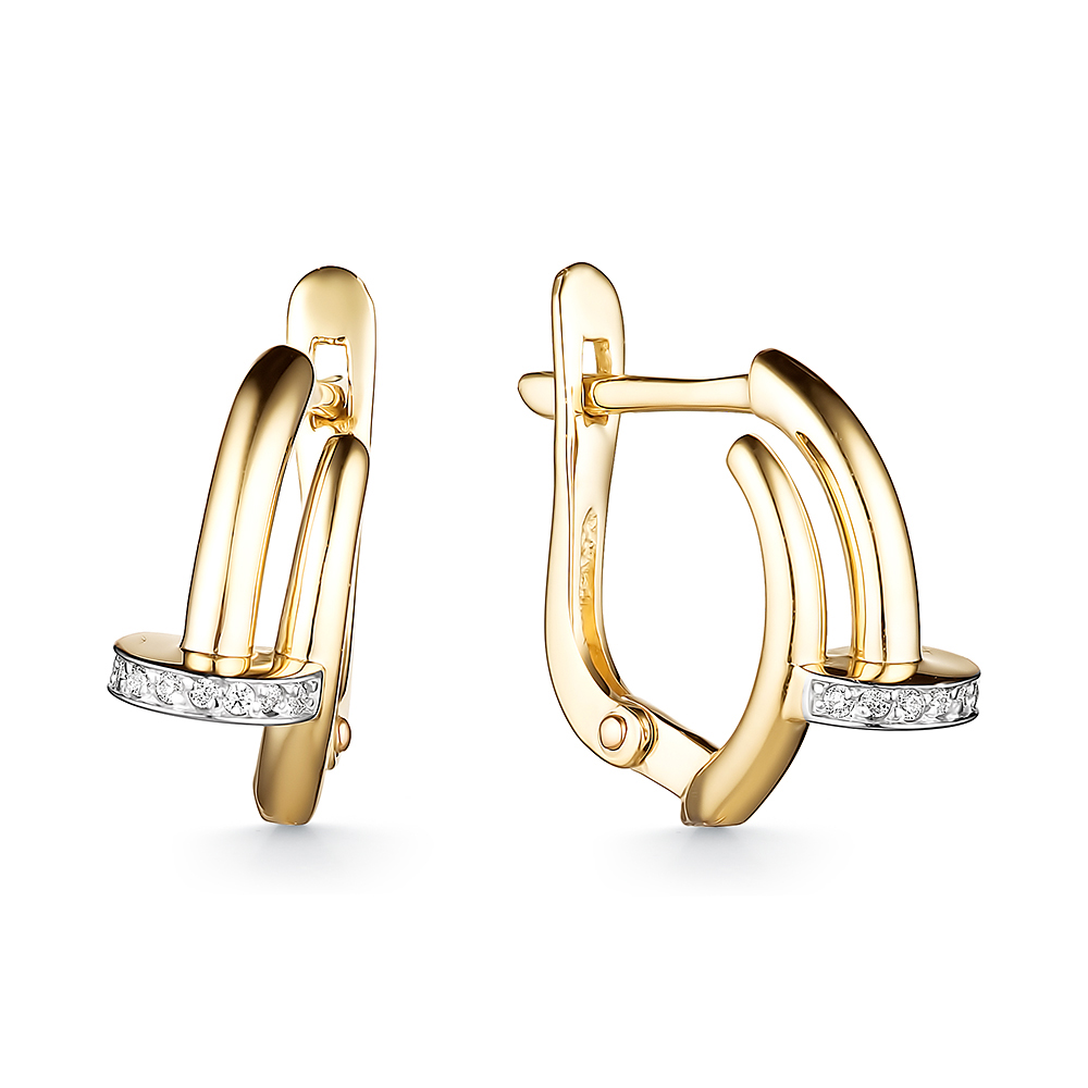 Серьги из золота CORONA с1187