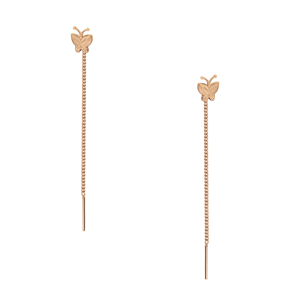 Серьги продежки из золота RUSGOLDART 2115110 1 10