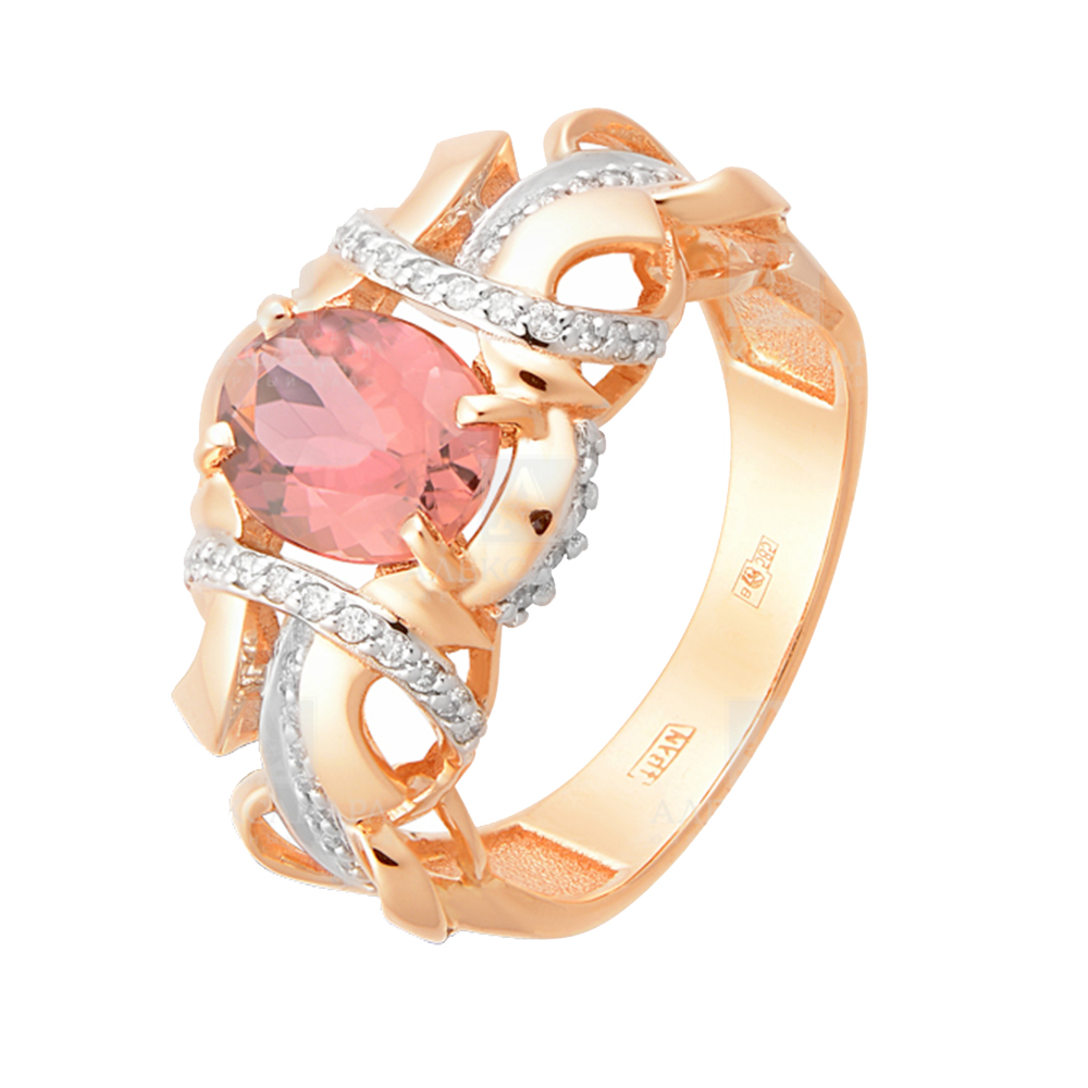 Кольцо с бриллиантом АЛЕКСАНДРА 8011753