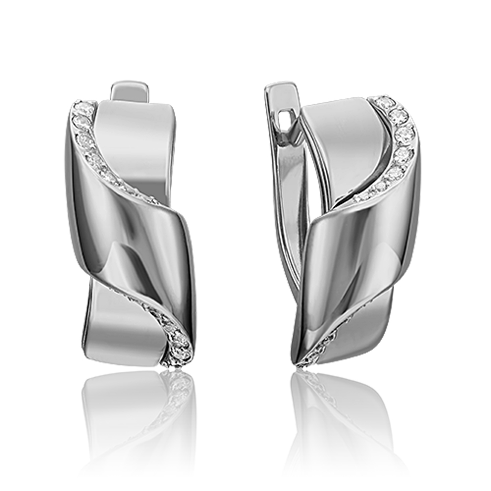 Серьги из золота Платина 02-4594-00-401-1120-23