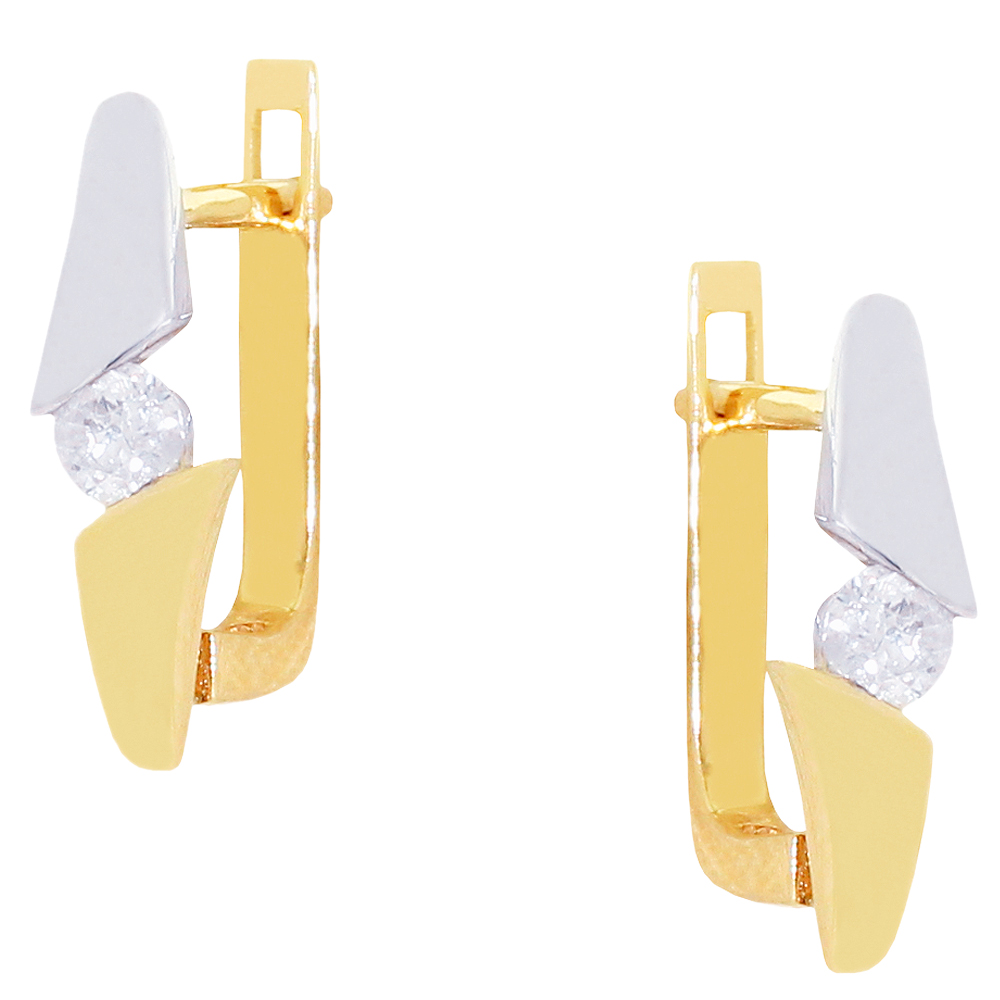 Серьги с бриллиантом Бриант EY0057D