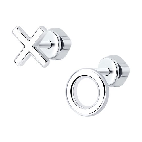 Серьги пуссеты из серебра SOKOLOV 94024455