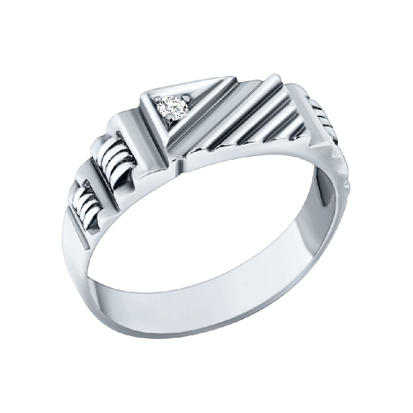 Кольцо мужское из серебра Хризос D7201332