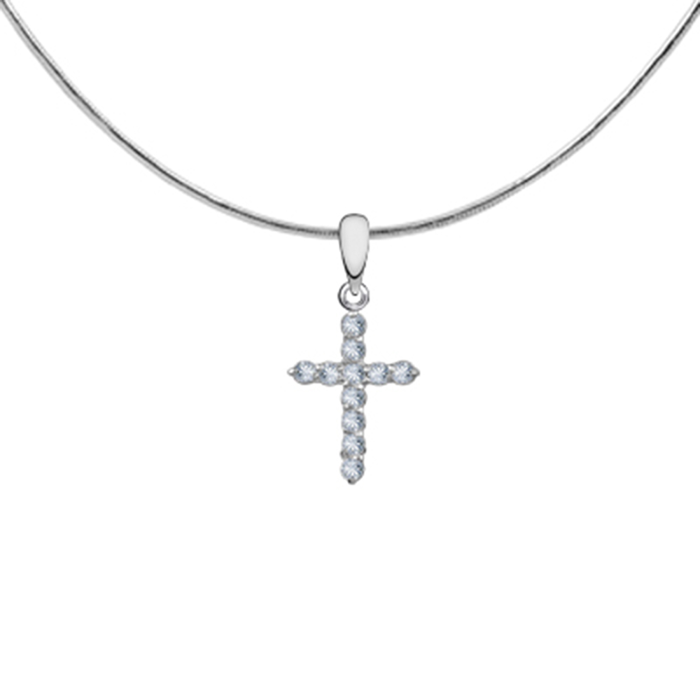 Подвеска крест из серебра ПДР0028В