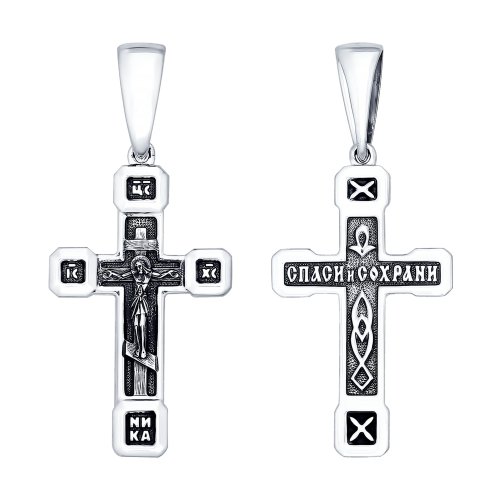 Подвеска крест из серебра SOKOLOV 95120079