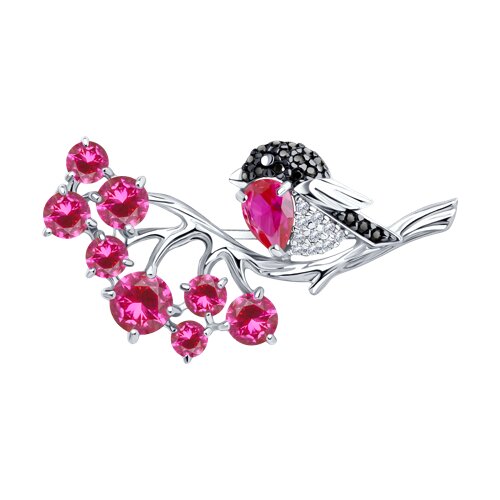 Брошь из серебра SOKOLOV 94040139