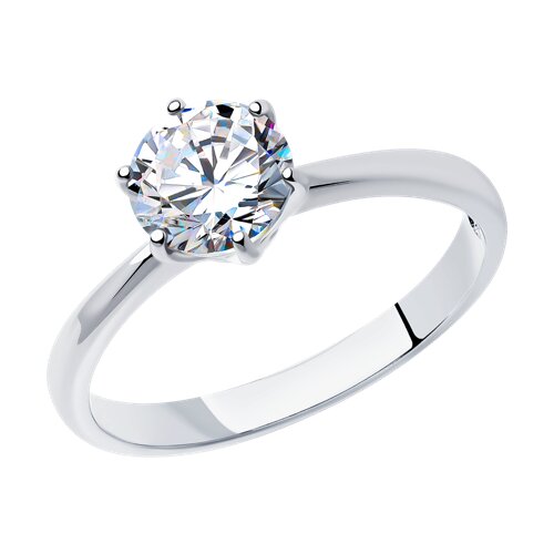 Кольцо помолвочное из серебра SOKOLOV 94-110-01633-1