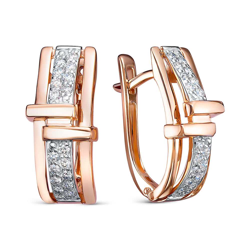 Серьги с бриллиантом 5-6560-103-2К