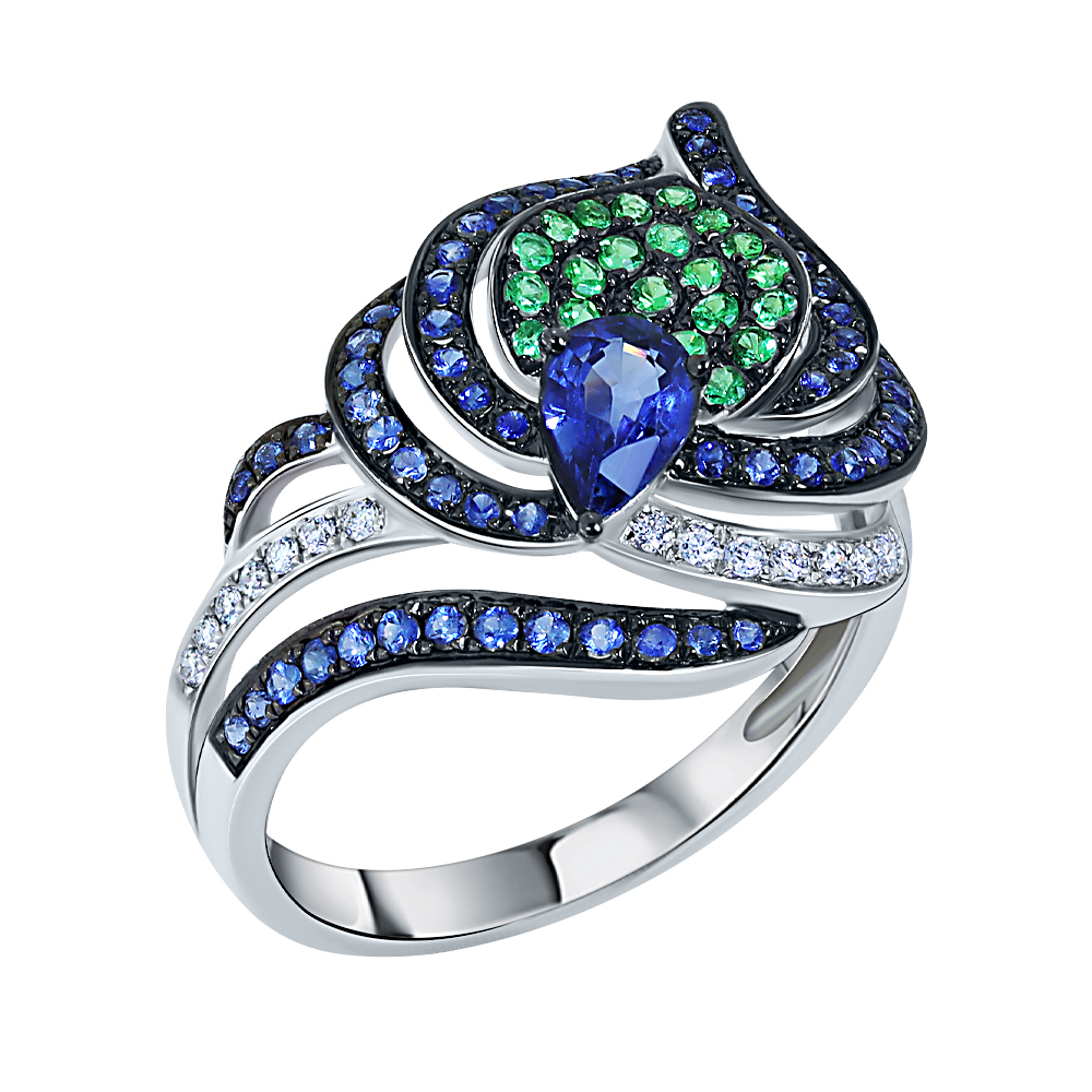 Кольцо с бриллиантом SARGON GM12-67