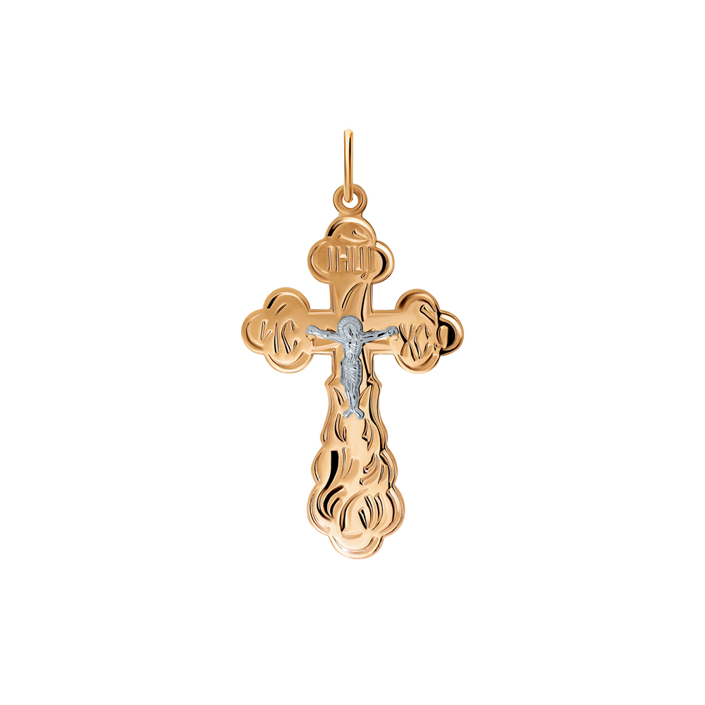 Подвеска крест из золота ZOLOTYE UZORY 20-0250