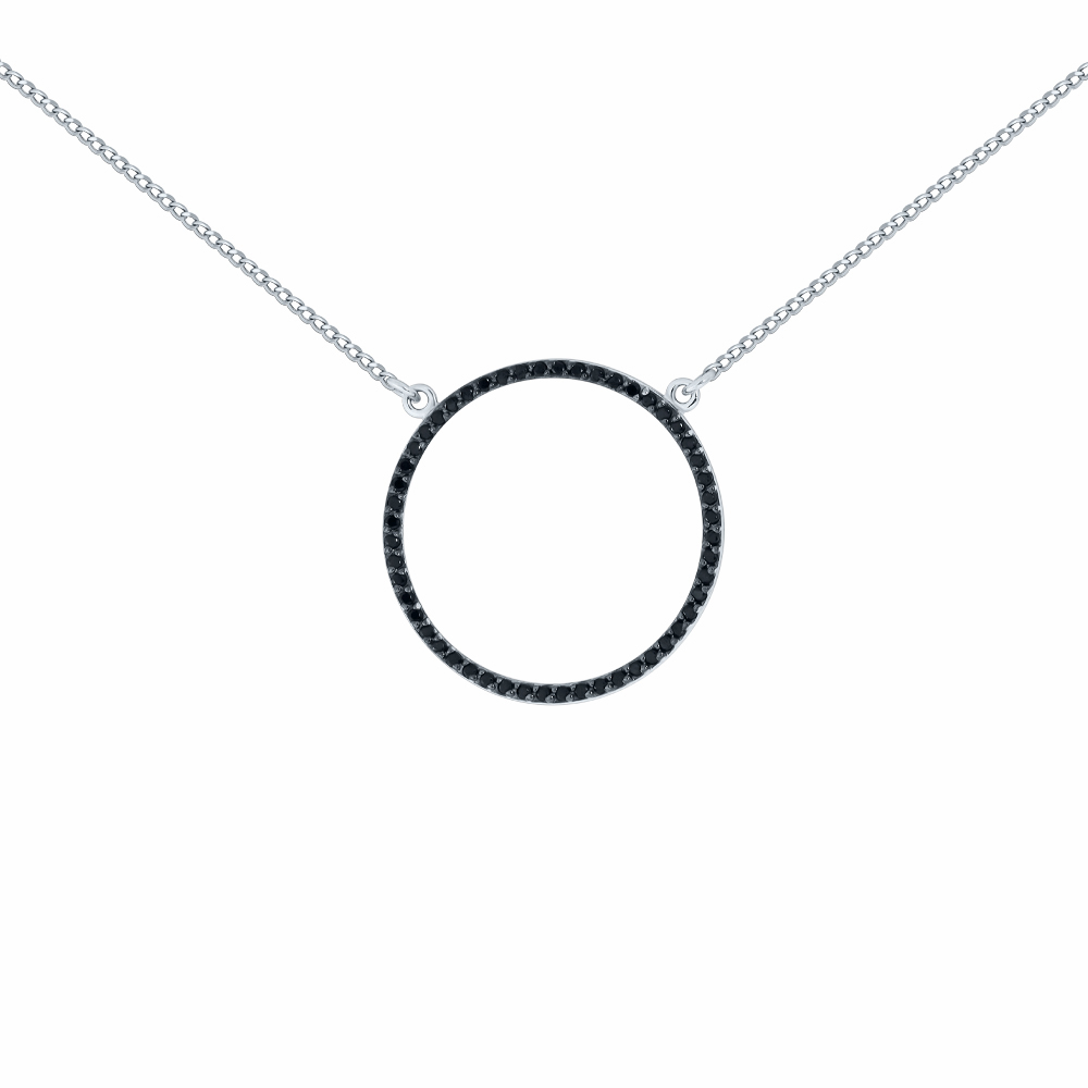 Колье из серебра Серебро России Л-0113-РЧ