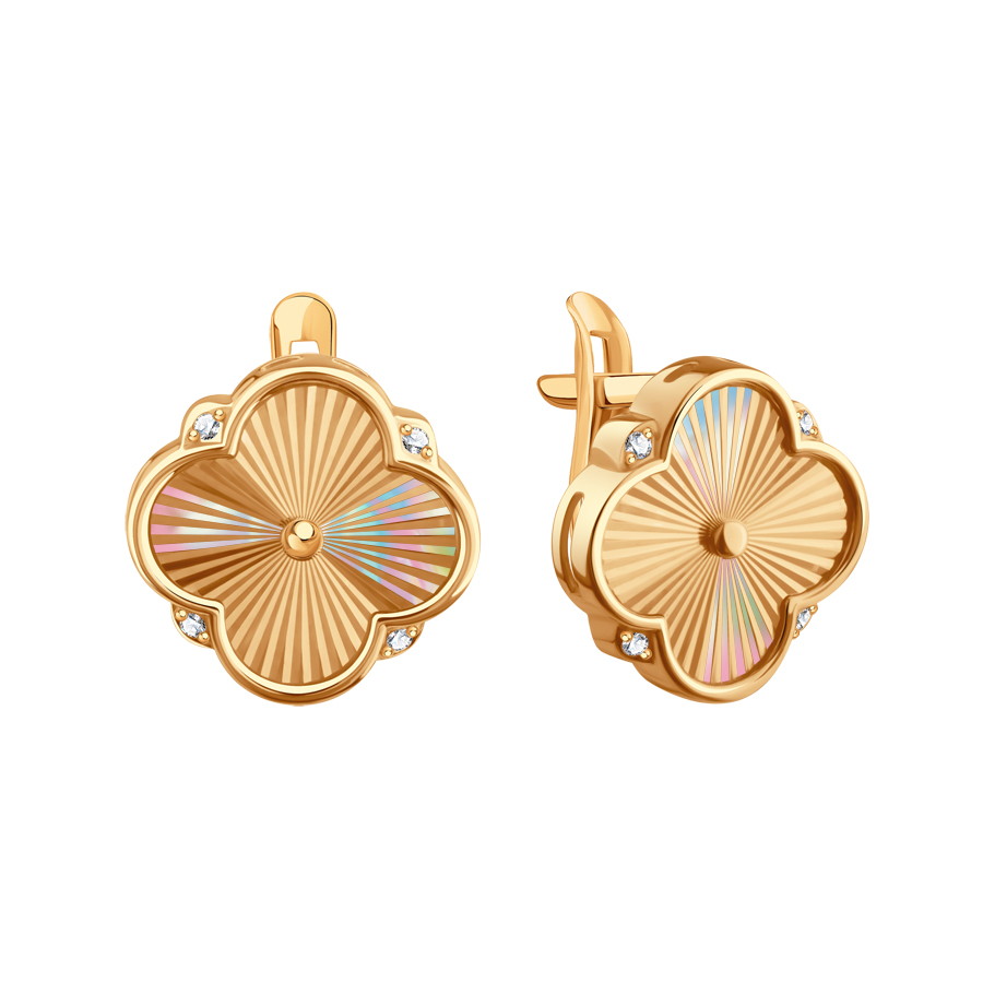 Серьги из золота KARATOV Т10262Г453