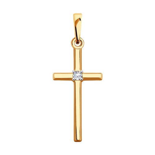 Подвеска крест из золота SOKOLOV 51-130-00411-1