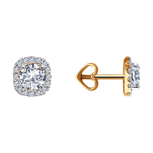 Серьги пуссеты из золота SOKOLOV 51-122-02355-1