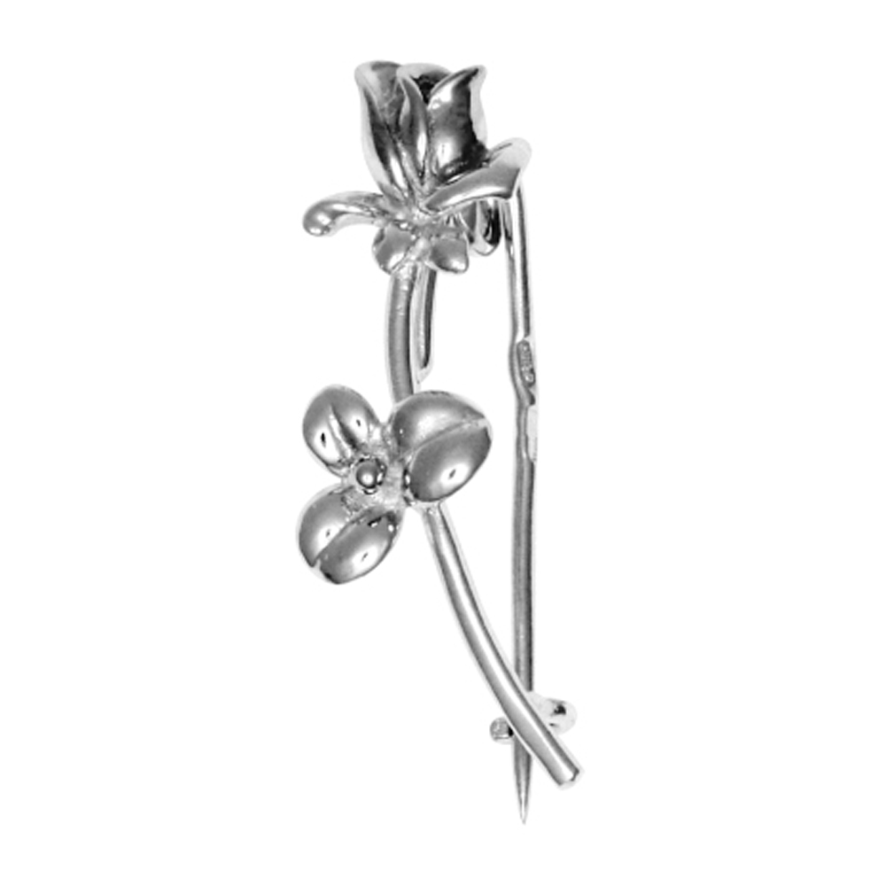 Булавка из серебра Аврора 84135