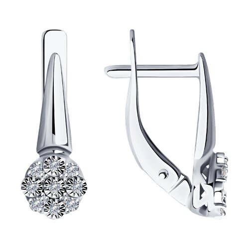 Серьги с бриллиантом SOKOLOV 52-220-01297-1 №23 17