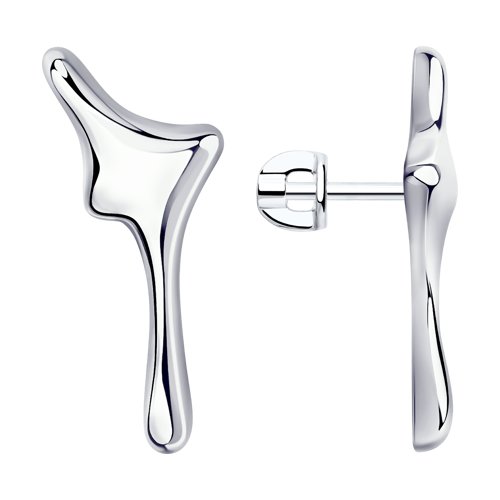 Серьги пуссеты из серебра SOKOLOV 94024106