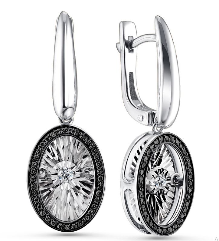 Серьги с бриллиантом grigoriev 02-12-5498-13-00