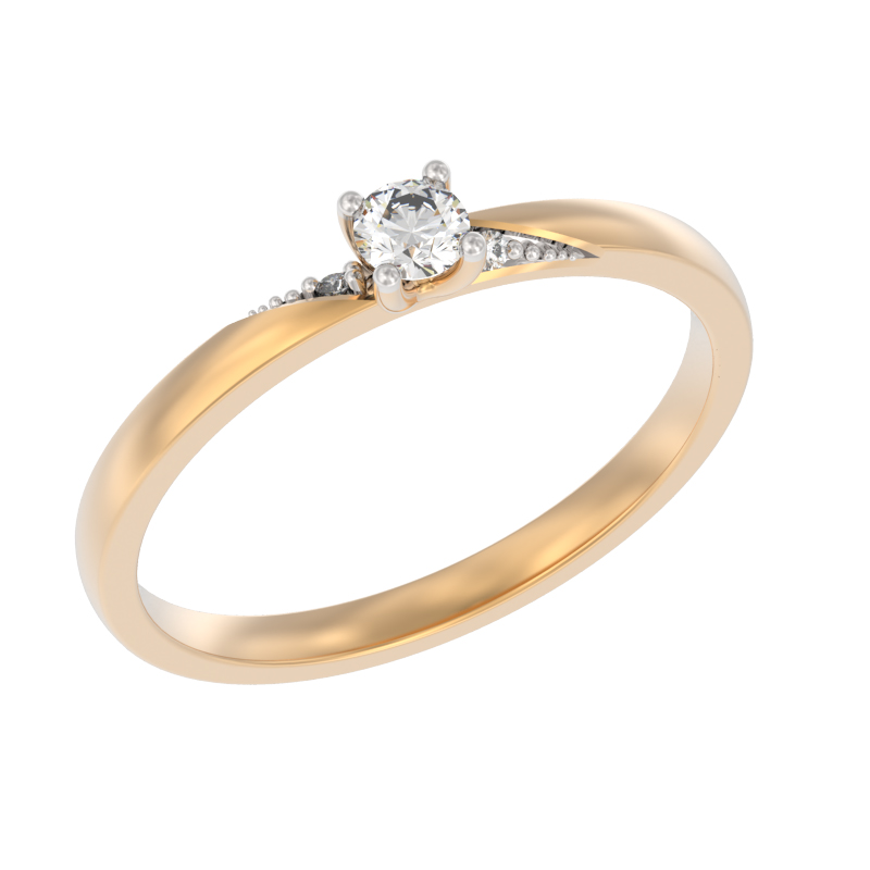 Кольцо помолвочное с бриллиантом АРИНА 1049421-11240