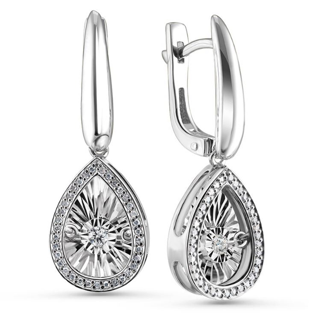 Серьги с бриллиантом grigoriev 02-12-5497-31-00