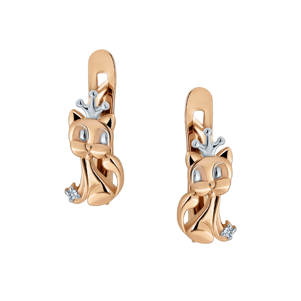 Серьги детские из золота Veronika С132-1077