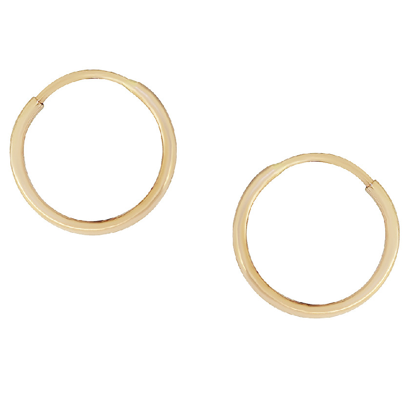 Серьги кольца из золота Золотник 21-000