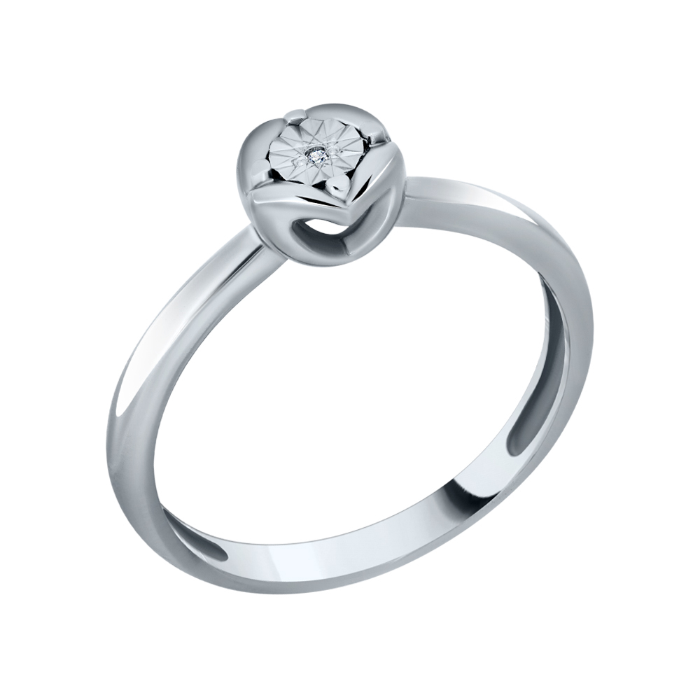 Кольцо из серебра АЛЬКОР 01-3391/000Б-00