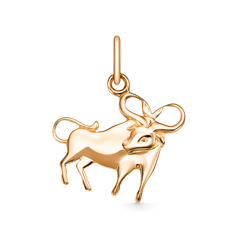 Подвеска знаки зодиака из золота RUSGOLDART 302000 1 10телец