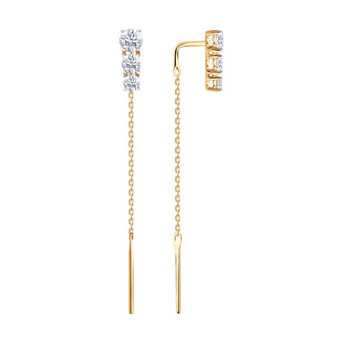 Серьги продежки из золота SOKOLOV 0200758