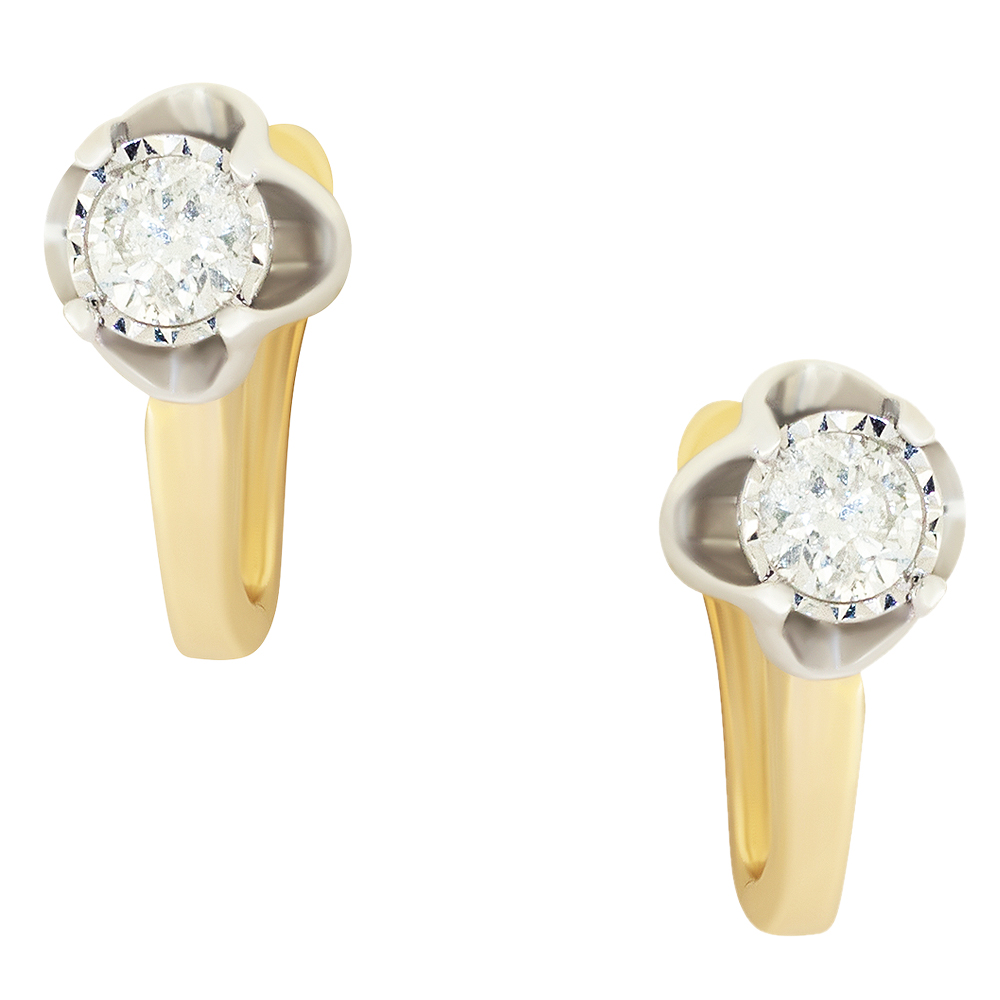 Серьги с бриллиантом Бриант EYI3755TMD