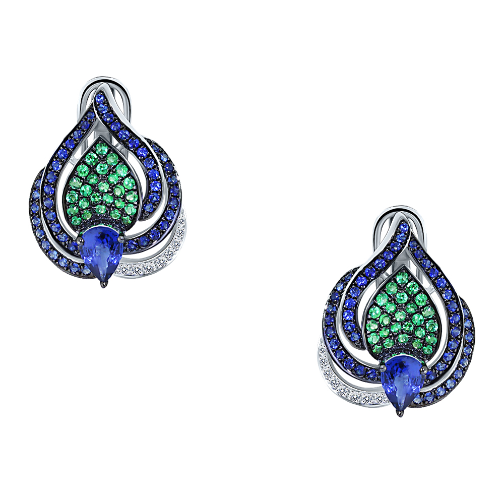 Серьги с бриллиантом SARGON GM12-68